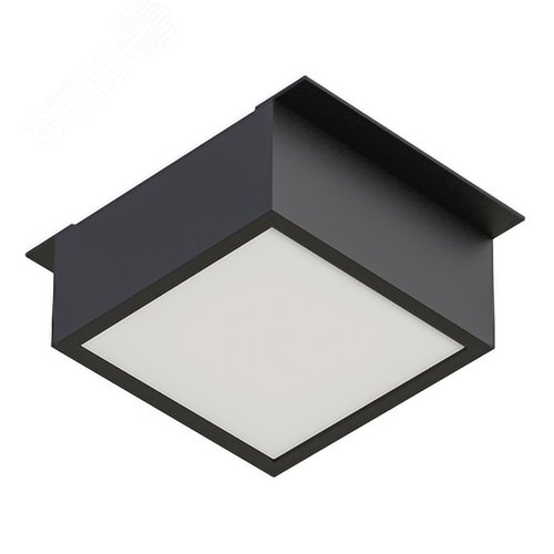 Светильник DL-GRIGLIATO-S90x90-12W Warm3000 BK 90 deg 230 IP40 металл 5 лет