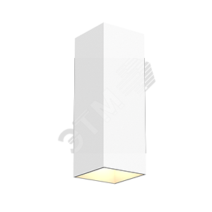 Светильник светодиодный WL-Cube настенный10W 4000K 80х80х230мм угол 60° IP54 RAL9010 белый матовый
