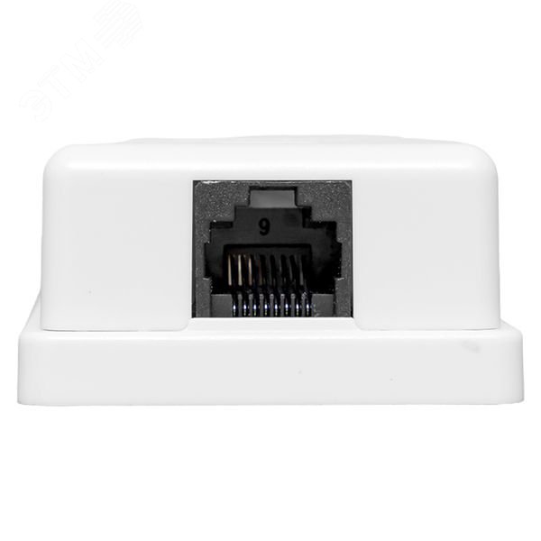 Розетка настенная TERACOM Cat.5E неэкран. 1 порт  RJ-45 Dual IDC белая
