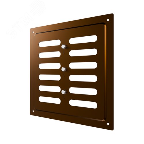 Решетка вентиляционная MER регулируемая 200х200 окраш.сталь Metallic brown