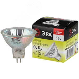 Лампа GU5.3-MR16-35W-12V-CL (галоген софит 35Вт нейтр GU5.3) (10/200/6000)