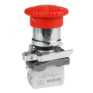 Головка кнопки OptiSignal D22 A4-ESK ав ост 40мм с ключем металл ZB4BS944