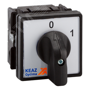 Переключатель ПК-10А 1п 207(0-1) IP20 перед.панель с руч. R014