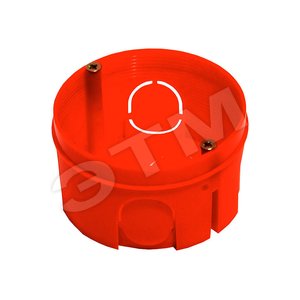 Коробка установочная 68х40мм круглая в индивидуальной упаковке