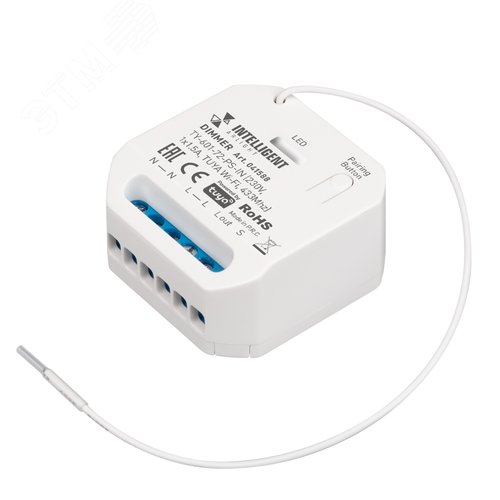 Диммер INTELLIGENT TY-601-72-PS-IN (230V, 1x1.5A, TUYA Wi-Fi, 433Mhz) (IARL, IP20 пластик, 3 года)