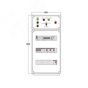 Щит управления электрообогревом HS 4x1700 D850 (в комплекте с терморегулятором)