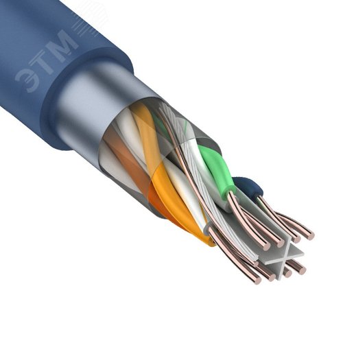 Витая пара F/UTP CAT6 4PR 23AWG CCA PVC IN серый 305 м