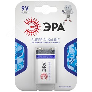 Батарейка 6LR61-1BL SUPER Alkaline (12/96/5760)