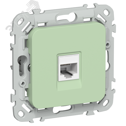 FLITE Розетка компьютерная RJ45 категория 6 UTP РК6-1-0-ФлФ фисташковый IEK