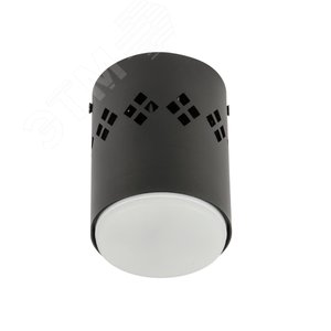 Светильник DLC-S616 GX53 BLACK декоративный накладной Sotto Без лампы цоколь GX53 Доп светодиодная подсветка 3Вт металл черный Fametto
