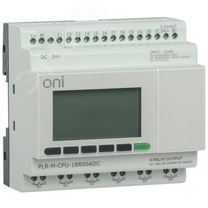 Модуль микро ПЛК PLR-M. CPU DI12/DO06(R) 24В DC