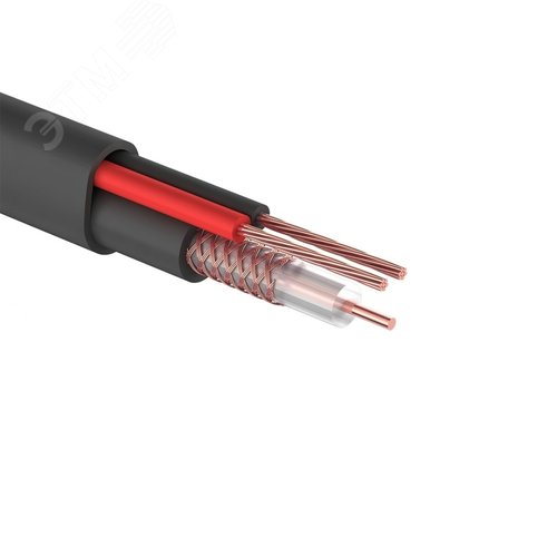 Кабель КВК-П-2 +2x050 кв.мм Cu/CCA черный 200 м