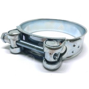 Хомут силовой ROBUST ленточный с болтом  48-51 W1 оцинкованная сталь 2.1 48-51/20 ГОСТ 28191-89