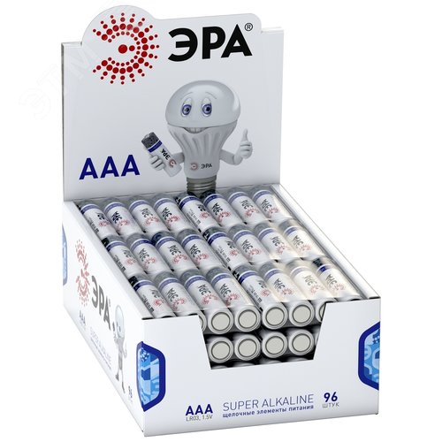 Элемент питания батарейки LR03-4S promo-box SUPER Alkaline (96/384/36864)