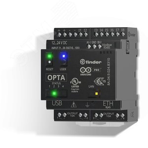Реле программ. логическое OPTA ADVANCED (8DI/AI(0-10B) 4DO ethernet RS-485 WIFI bluetooth)