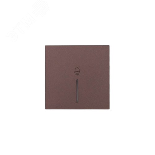 ZIMA Кнопка звонка с подсветкой, 10 А, механизм, шоколад Lezard 704-7388-108QC