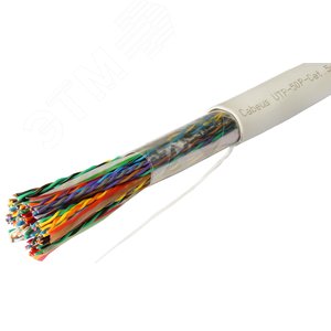 Витая пара U/UTP Cat 5 50 пар 24 AWG solid PVC нг(А)-LS