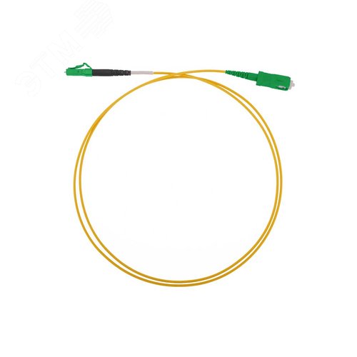 Патч-корд оптический ШОС-SM/2.0 мм-LC/APC-SC/APC-1.0м HS
