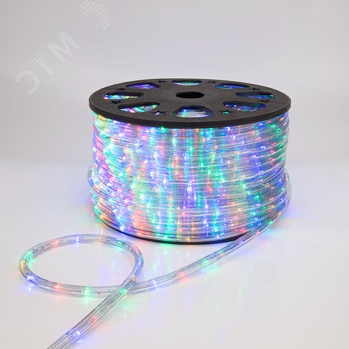 Дюралайт LED, свечение с динамикой 3W - мульти RYGB, 24 LED/м, 100 м