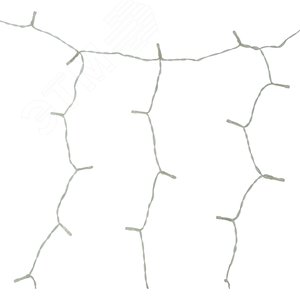 Занавес садовый на солнечной батарее USL-S-131/PT1515 WARM WHITE CURTAIN 192 светодиода Теплый белый свет 1хАА Ni-Mh аккумулятор в/к IP44