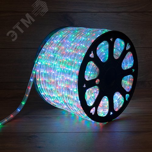Дюралайт LED, свечение с динамикой 3W RYGB, 36 LED/м, 100 м