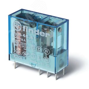 Реле электромеханическое универсальное миниатюрное, монтаж на печатную плату или в розетку, выводы с шагом 5мм, 1CO 16A, контакты AgCdO, катушка 24В DC (чувствит.), степень защиты RTII