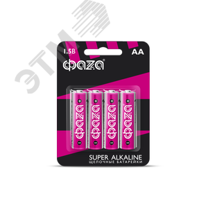 Элемент питания LR 6 (AA) Super Alkaline блистер, 4 шт.