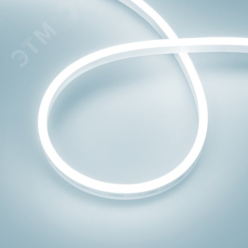 Лента герметичная AURORA-PS-A120-12x6мм 24V White6000 (10 W/m, IP65, 2835, 5м) (Силикон)
