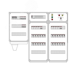 Щит управления электрообогревом HS 24x1700 D330 (в комплекте с терморегулятором и датчиком температуры)