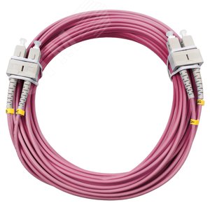 Патч-корд оптический duplex 15м SC-SC 50/125MM OM4 LSZH