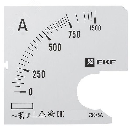 Шкала сменная для A961 750/5А-1,5 PROxima