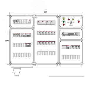 Щит управления электрообогревом HS 15x3400 D850 (в комплекте с терморегулятором)