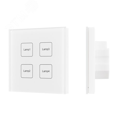 Панель сенсорная White BUS IARL IP20 пластик 3 года DALI-901-11-ADDR-DIM-DT6-IN INTELLIGENT