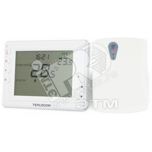 Термостат беспроводной программируемый комнатный Teplocom TS-Prog-2AA/3A-RF
