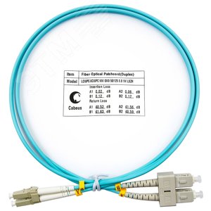 Патч-корд оптический duplex 1м LC-SC 50/125MM OM3 LSZH