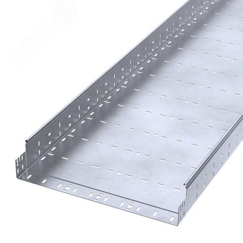 Лоток перфорированный Профи INOX (AISI 316) 500х100x6000 (2,0 мм) (12 м/уп)