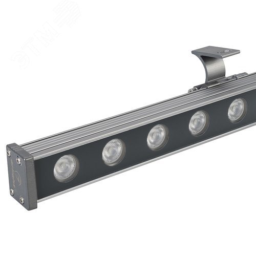 Прожектор светодиодный AR-LINE-1000M-24W-24V RGB (Grey, 30 deg, DMX512) (ARL, Закрытый)