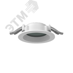 Светильник светодиодный DL-01 Pro 100 мм 13 Вт 3000 К CRI90 120х49 мм IP65/40 RAL 9003 белый муар с защитным силикатным стеклом DALI