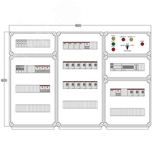 Щит управления электрообогревом HS 15x1700 D850 (в комплекте с терморегулятором)