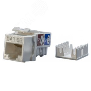 Вставка Keystone Jack RJ-45(8P8C) категория 5e белая