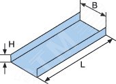 Лоток неперфорированный 100х100х3000