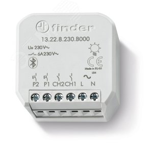 Реле электронное многофункциональное, 2NO 6A, питание 230В АC, монтаж в коробке, BLE- Yesly