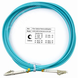 Патч-корд оптический duplex 3м LC-LC 50/125MM OM3 LSZH