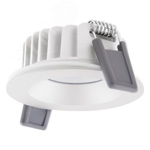 Светильник светодиодный ДВО-6Вт 3000K 6(4)Вт 510(80 процентов )лм IP65/20 CRI90 управляемый низкопрофильный белый SPOT