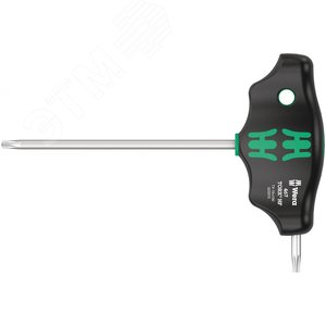 Отвёртка с Т-образной рукояткой 467 TORX HF с функцией фиксации крепежа TX 15X100 мм с дополнительным коротким рабочим концом