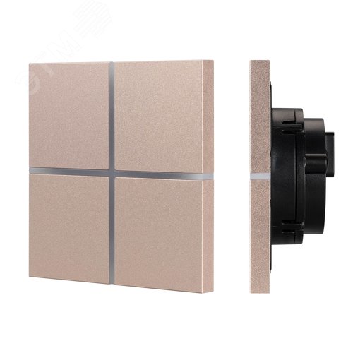 Панель сенсорная Champagne BUS Frameless IARL IP20 металл 2 года KNX-304-13-IN INTELLIGENT