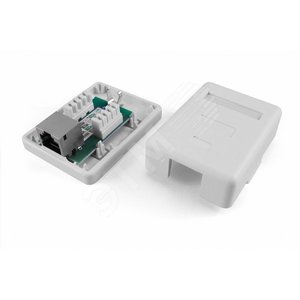 Розетка компьютерная RJ-45(8P8C) кат 5e экранированная
