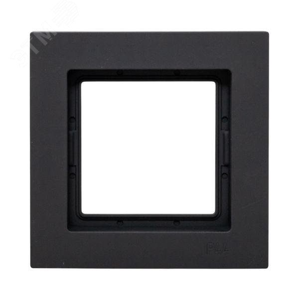 Эпика Рамка 1-местная IP44 черный пластик EKF