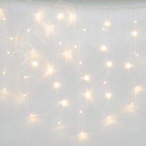 Бахрома светодиодная 20 м ULD-B20007-480/DTA/RC WARM WHITE IP44 с пультом 480 светодиодов теплый белый свет прозрачный провод