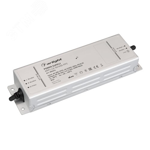 Блок питания ARPJ-LG-567650-PFC 320W, 25-56V, 4.2-7.65A, IP67, металл, 5 лет